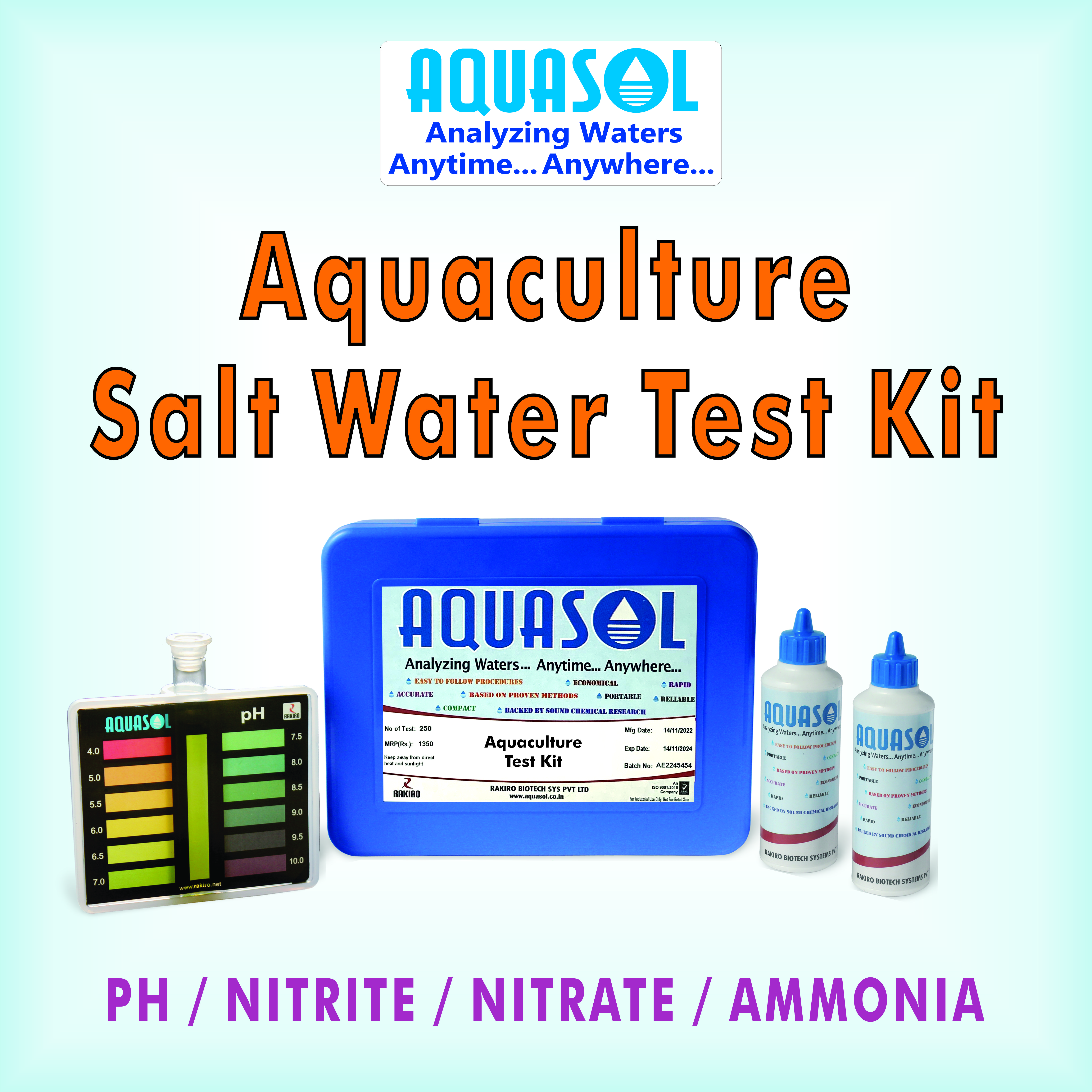 AE108S-Aquaculture Salt Water Test Kit